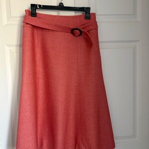 Talbots A-Line Skirt in Coral